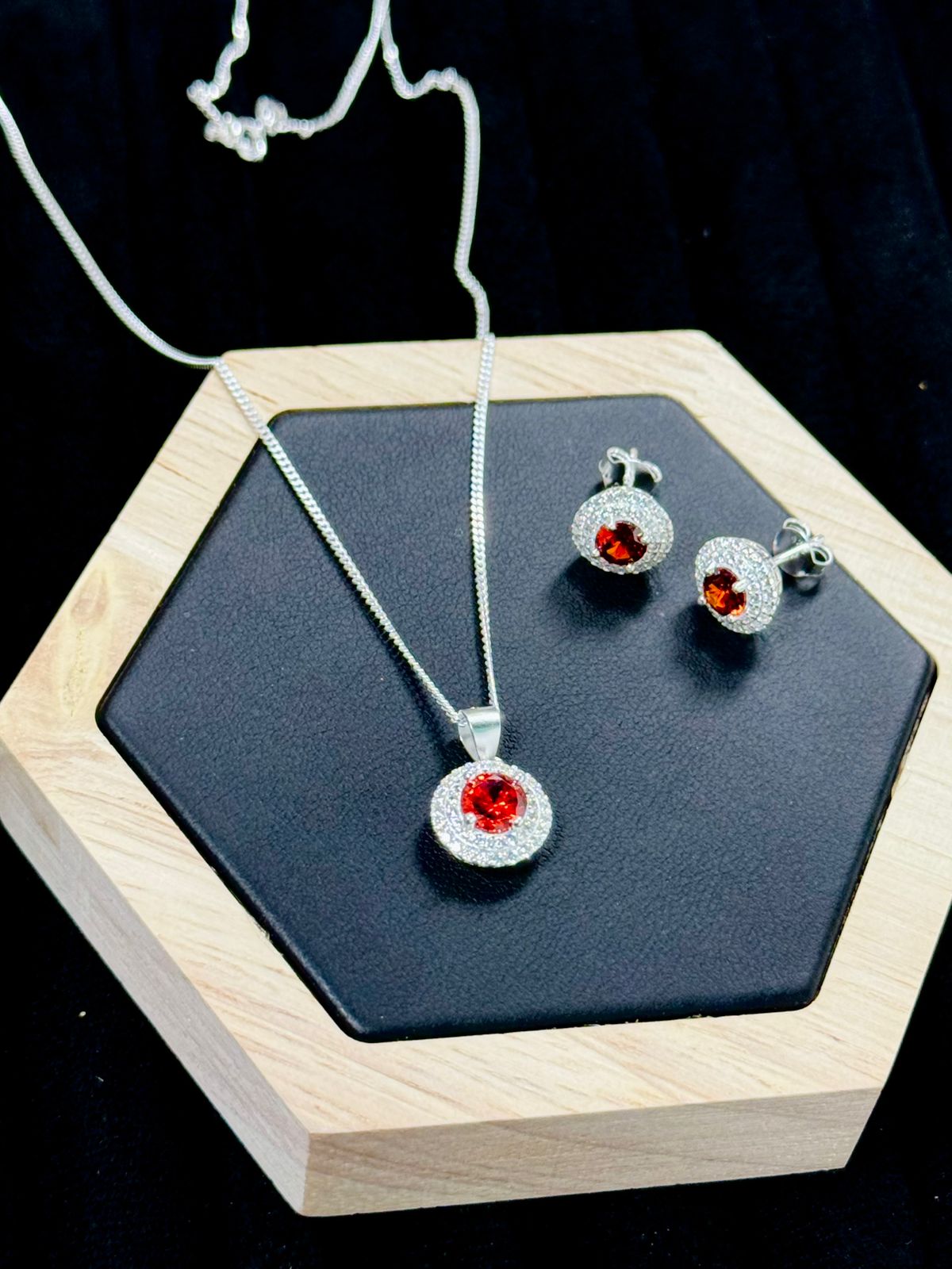 Sets con cadena de plata y arete