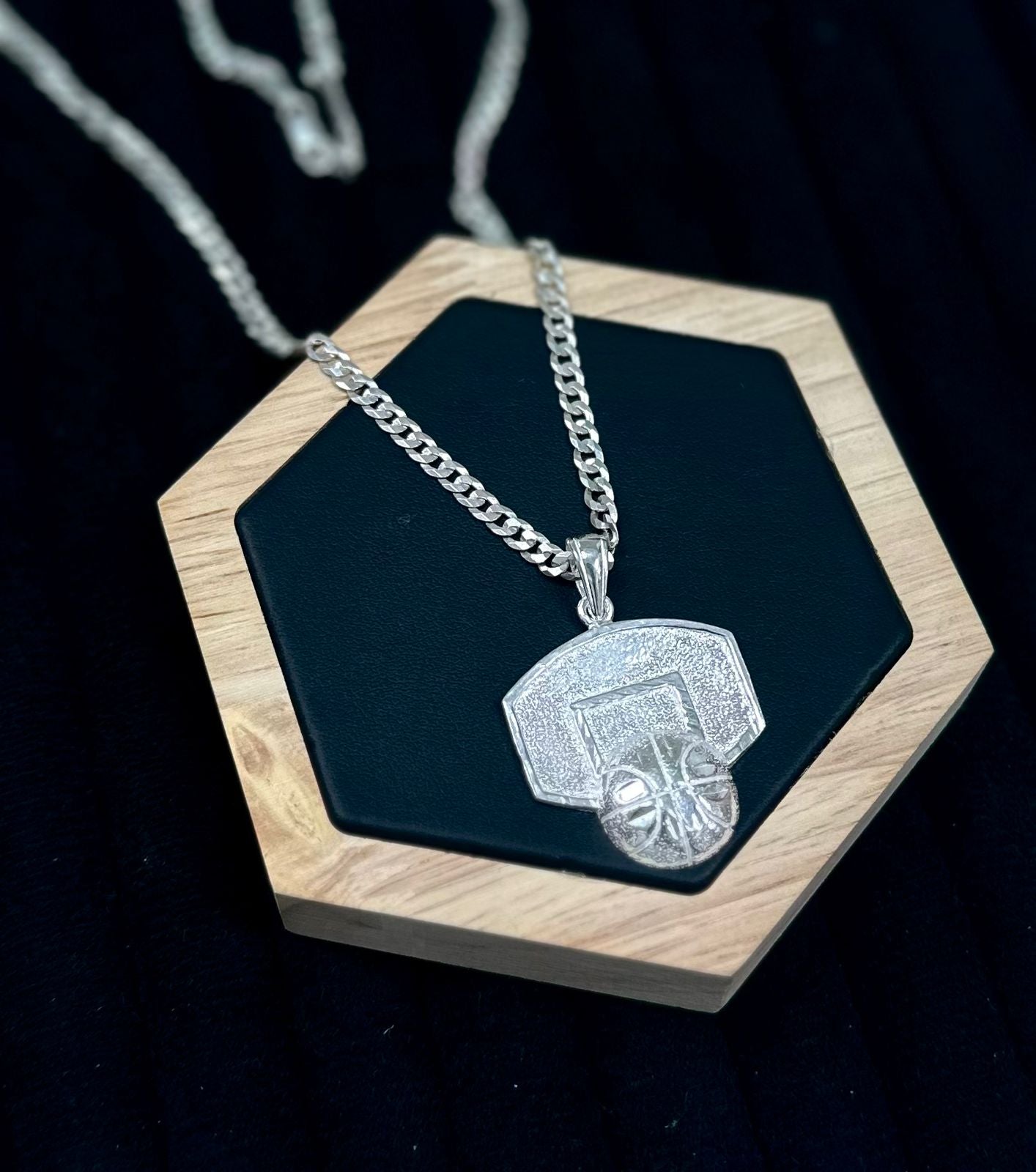 Cadena cubana de plata