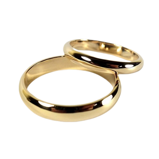Duo de plata con baño de oro