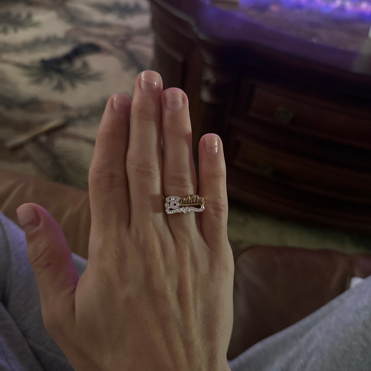 Anillo personalizado de plata