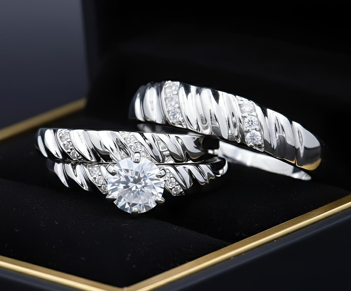 Trios de boda en plata