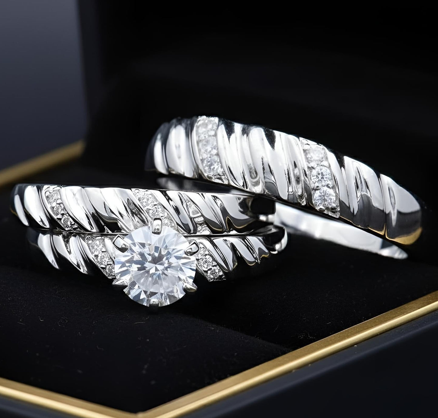 Trios de boda en plata