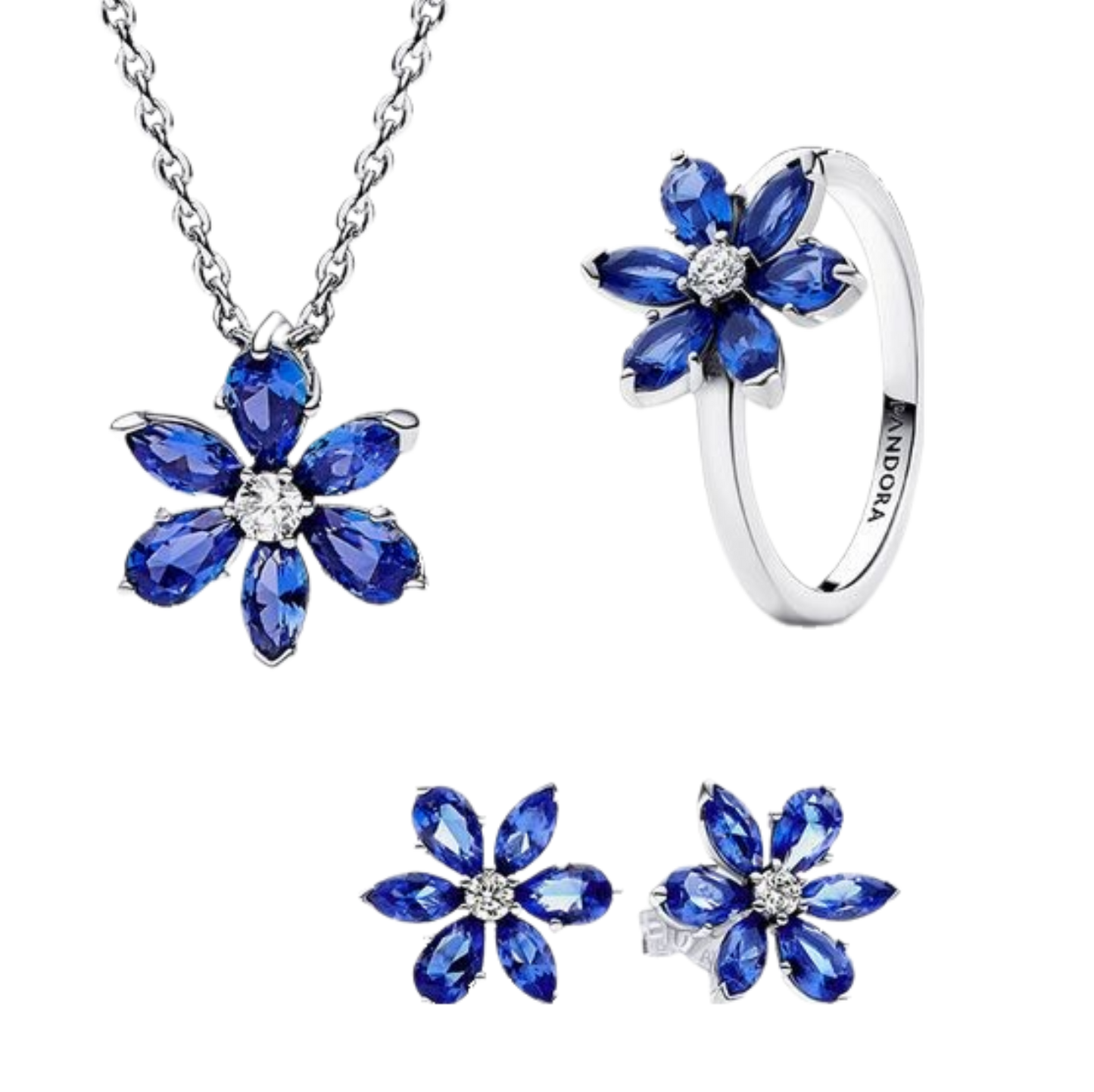 Sets de cadena, arete y anillo