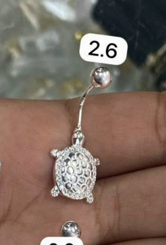 Aretes del ombligo plata