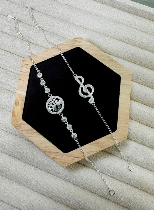 Guillos de mano plata s925