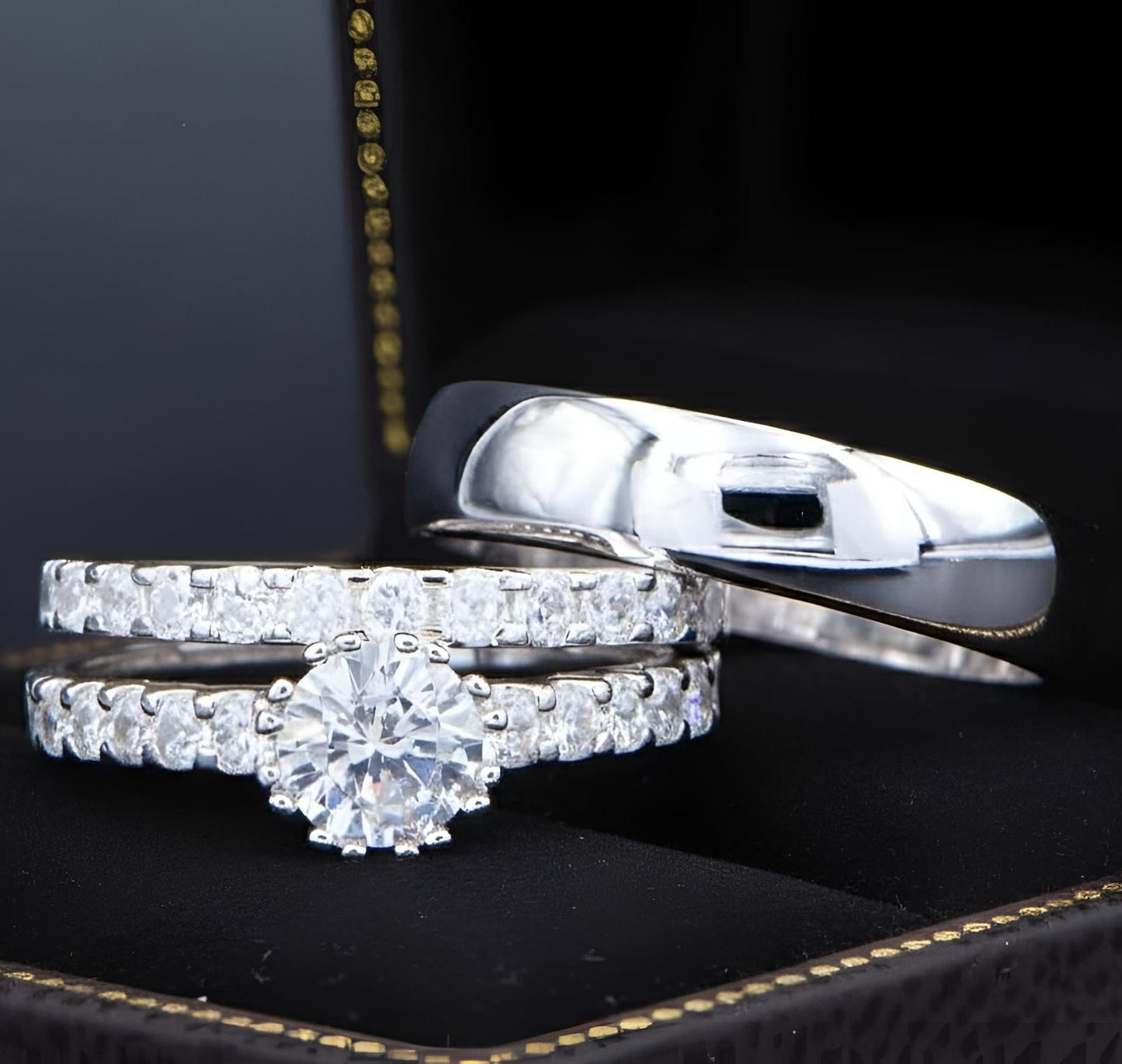 Trios de boda en plata