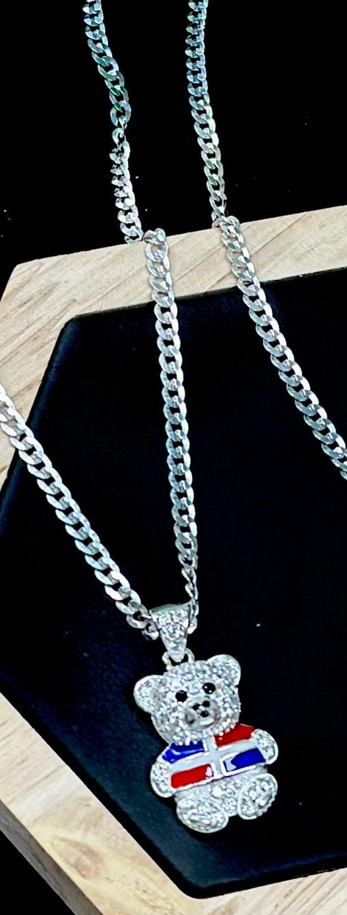 Cadena cubana de plata