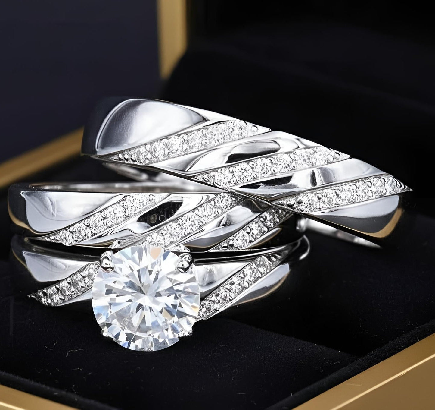 Trios de boda en plata