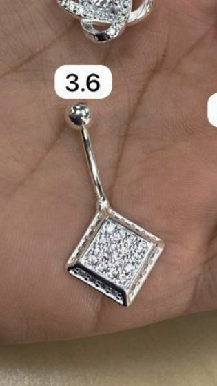 Aretes del ombligo plata