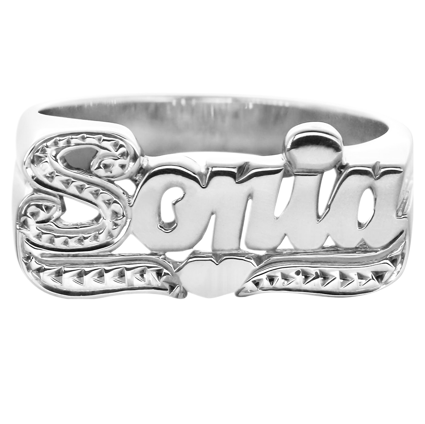 Anillo personalizado de plata