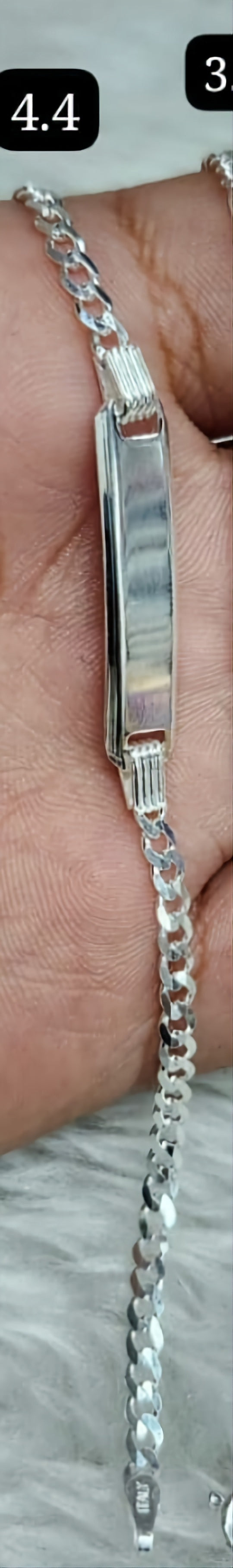 Guillos con placa personalizada plata