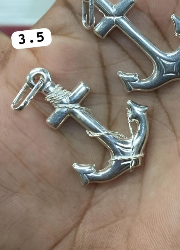 Dijes de ancla plata