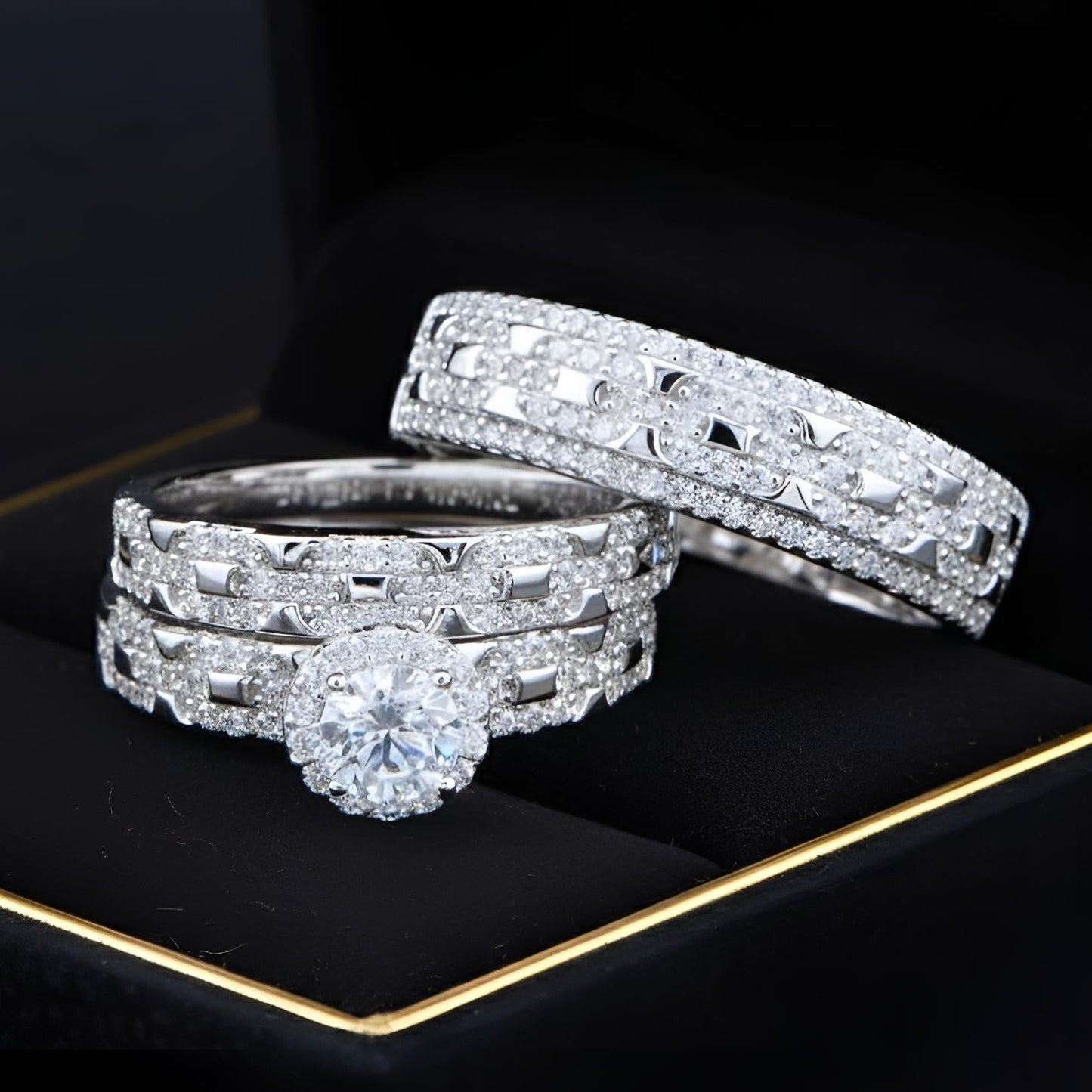 Trios de boda en plata