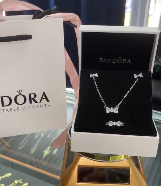 Sets de cadena, arete y anillo