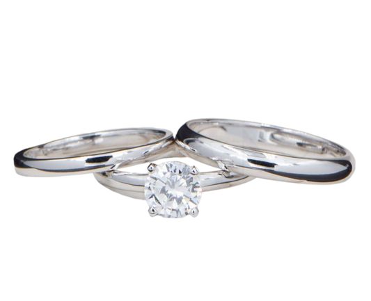 Trios de boda en plata