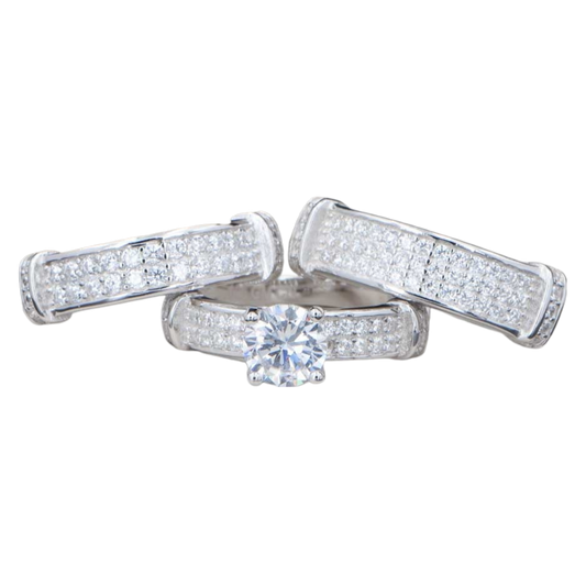 Trios de boda en plata