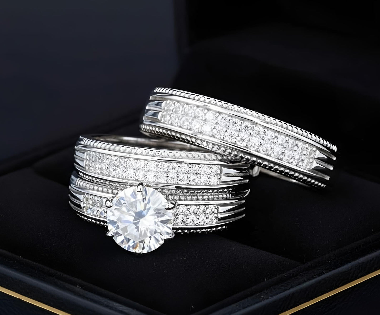 Trios de boda en plata