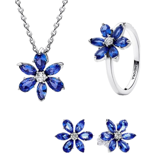 Sets de cadena, arete y anillo