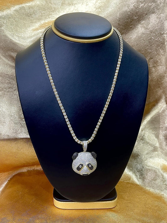 Cadena ICE de plata con baño de oro