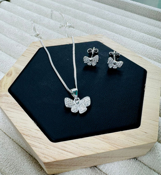 Sets con cadena de plata y arete
