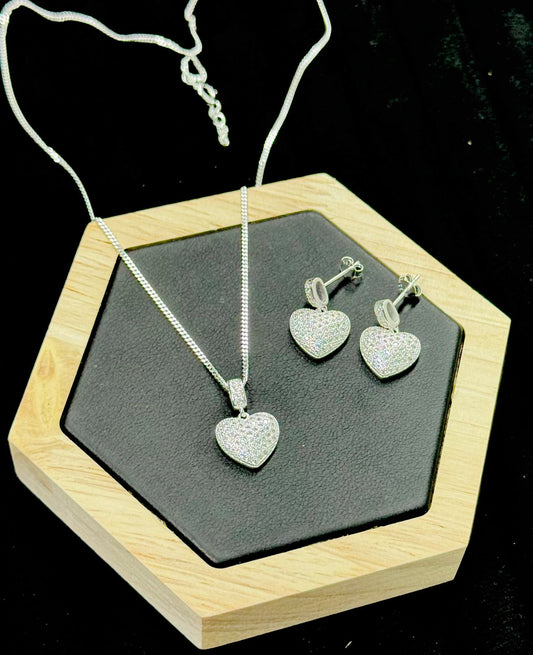 Sets con cadena de plata y arete