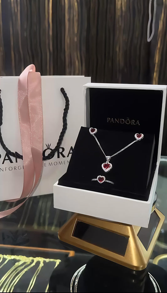 Sets de cadena, arete y anillo