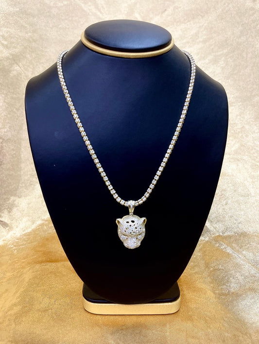 Cadena ICE de plata con baño de oro