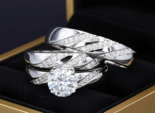 Trios de boda en plata