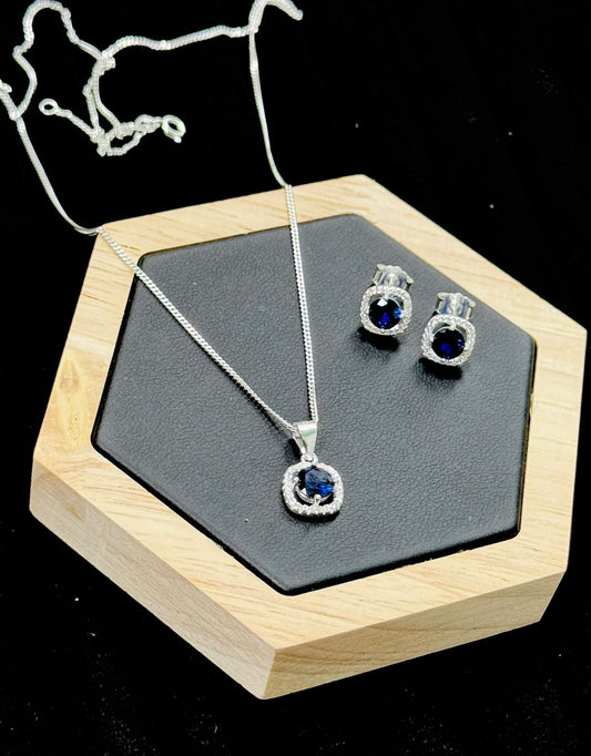 Sets con cadena de plata y arete