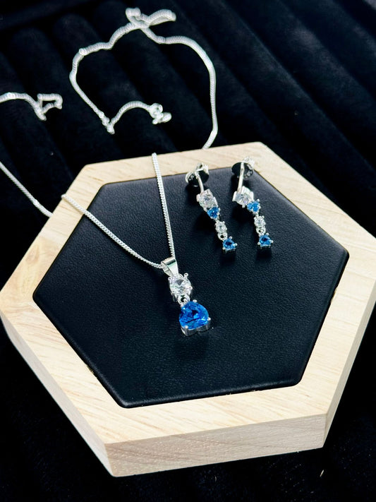 Sets con cadena de plata y arete