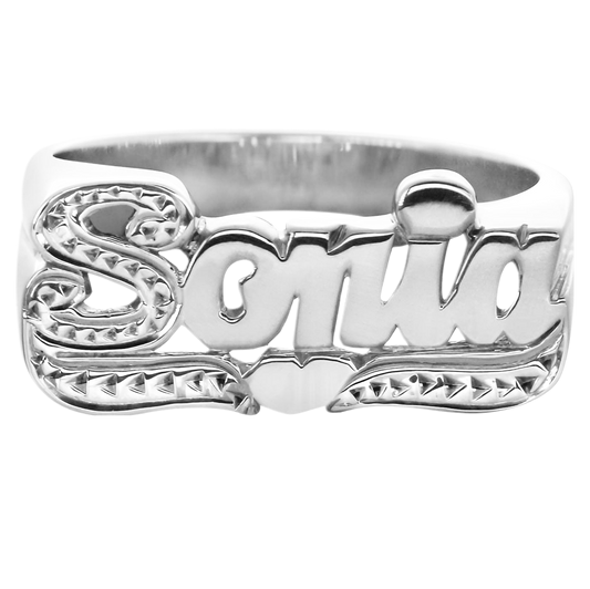 Anillo personalizado de plata